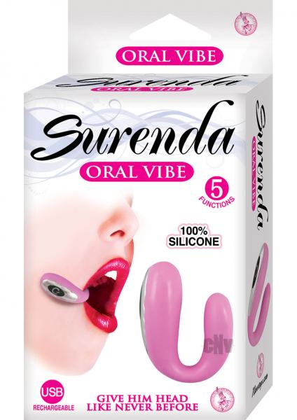 Surenda Silicone Oral Vibe 5 Function USB Rechargeable Waterproof - Pink