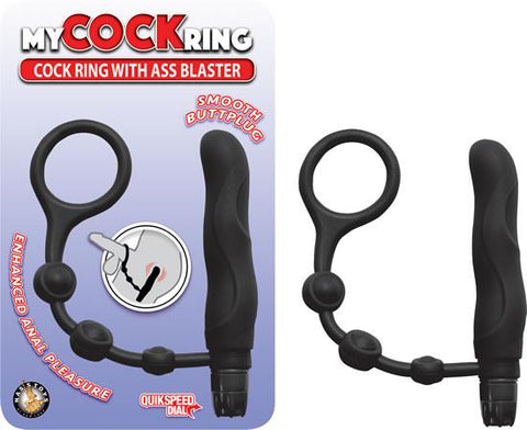 My Cockring With Ass Blaster Black