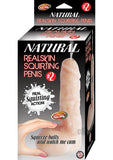 Natural Realskin Squirting Penis 02 7 inches Dildo Beige