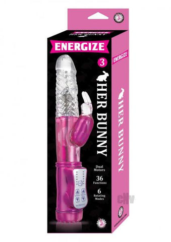 Energize Her Bunny 3 Pink Rabbit Vibrator