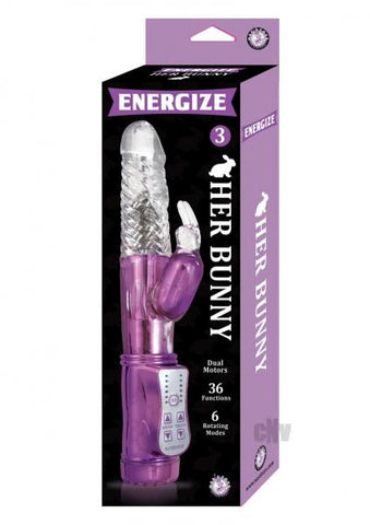 Energize Her Bunny 3 Purple Rabbit Vibrator