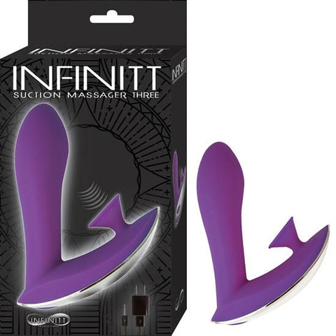 Infinitt Suction Massager Three Purple Vibrator