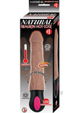 Natural Realskin Hot Cock -1 Brown Realistic Vibrator