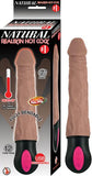 Natural Realskin Hot Cock -1 Brown Realistic Vibrator