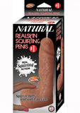 Natural Realskin Squirting Penis -1 Brown Dildo