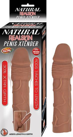 Natural Realskin Penis Extender Brown Extension