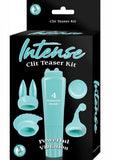 Intense Clit Teaser Kit Blue Mini Massager with 4 Heads