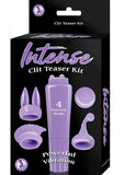 Intense Clit Teaser Kit Purple Mini Massager with 4 Heads