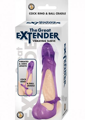 The Great Extender Vibrating Sleeve Purple