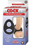 My Cockring Cock & Scrotum Double Ring Black