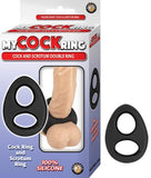 My Cockring Cock & Scrotum Double Ring Black