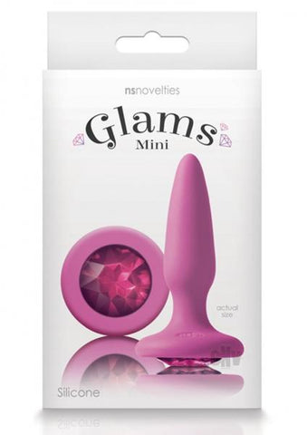 Glams Mini Butt Plug Pink Gem