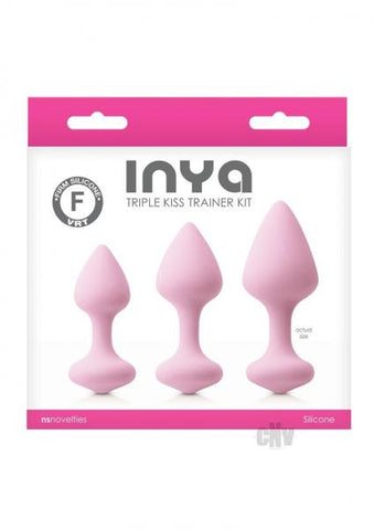 Inya Triple Kiss Trainer Kit Pink Butt Plugs