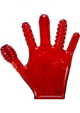 Finger Fuck Glove Clear Red (net)