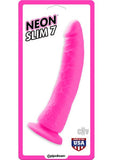 Neon Slim 7 Pink Realistic Dildo