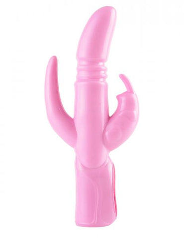 Wow Triple Ecstacy Silicone Thruster - Pink