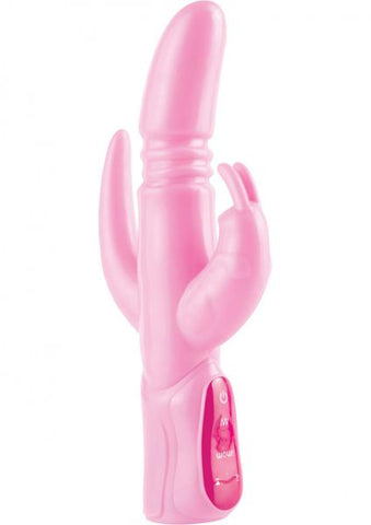Wow Triple Ecstacy Silicone Thruster - Pink
