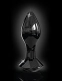 Icicles No 78 Black Glass Massager Gem End