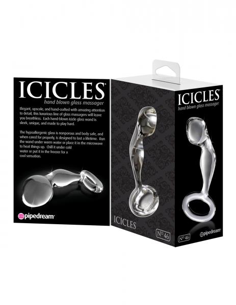 Icicles No. 46 Glass Butt Plug Clear