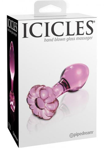 Icicles No 48 Pink Glass Butt Plug