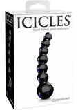 Icicles No 66 Glass Massager Black