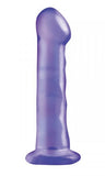 Basix Rubber Works 6.5 inches Purple Dong Suction Cup