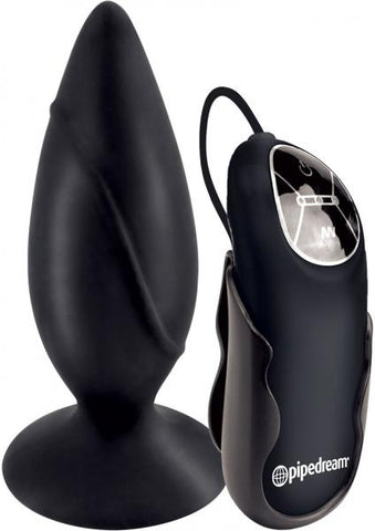 Anal Fantasy Elite Silicone Vibrating Plug - Black