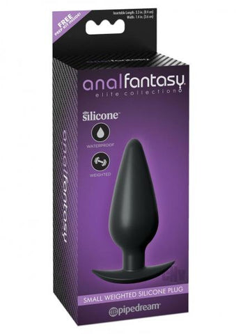 Anal Fantasy Elite Small Weighted Silicone Plug