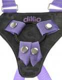 Dillio 7 inches Strap On Suspender Harness Set Purple