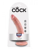 King Cock 7in Cock - Beige