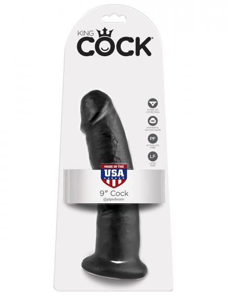 King C*ck 9 Inches Dildo Black