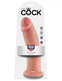 King Cock 10 Inch Dildo - Beige