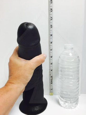 King Cock 10 Inch Dildo - Black