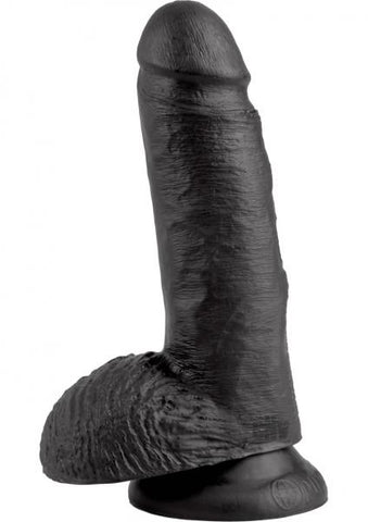 King Cock 7 Inches Cock Balls Black