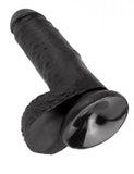 King Cock 7 Inches Cock Balls Black