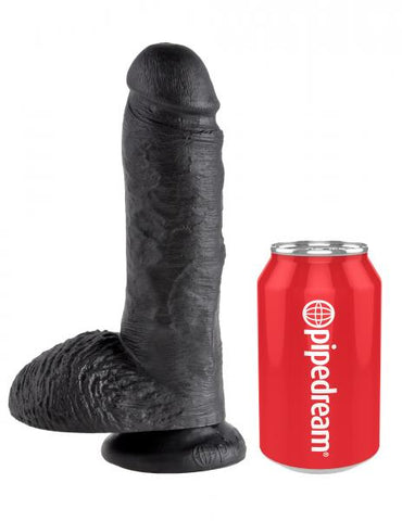 King Cock 8 Inch Cock - Black