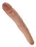 King Cock 12 Inch Slim Double Dildo - Tan