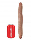 King Cock 12 Inch Slim Double Dildo - Tan