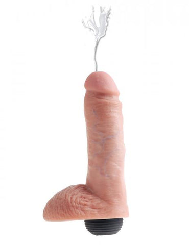 King Cock 8 inches Squirting Beige Dildo