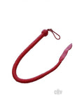 Leather Devil Tail Whip Red