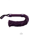 Rouge Short Leather Flogger Purple