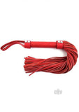 Rouge Short Leather Flogger Red