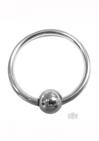 Rouge Stainless Steel Glans Ring With Ball