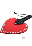 Rouge Heart Paddle Red Leather