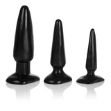 Anal Trainer Kit 3 Butt Plugs Black