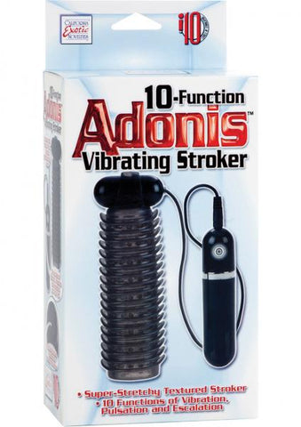 10-Function Vibrating Strokers-Black