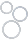 Silicone Support Rings Clear 3 Pack