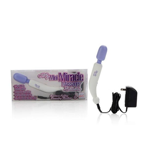 My Mini Miracle Massager Electric 2 Speed 120 Volt 8 Inch - White/Purple