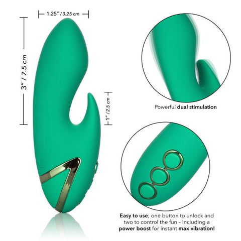 California Dreaming Sierra Sensation Green Rabbit Vibrator