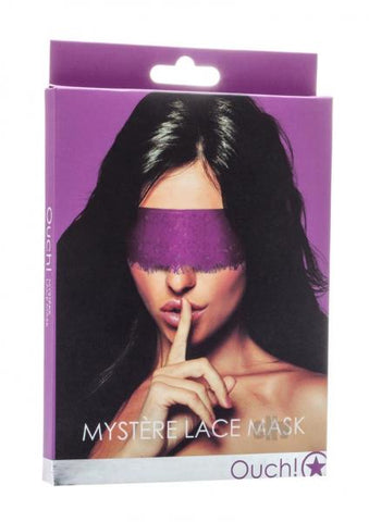 Ouch Mystere Lace Mask Purple